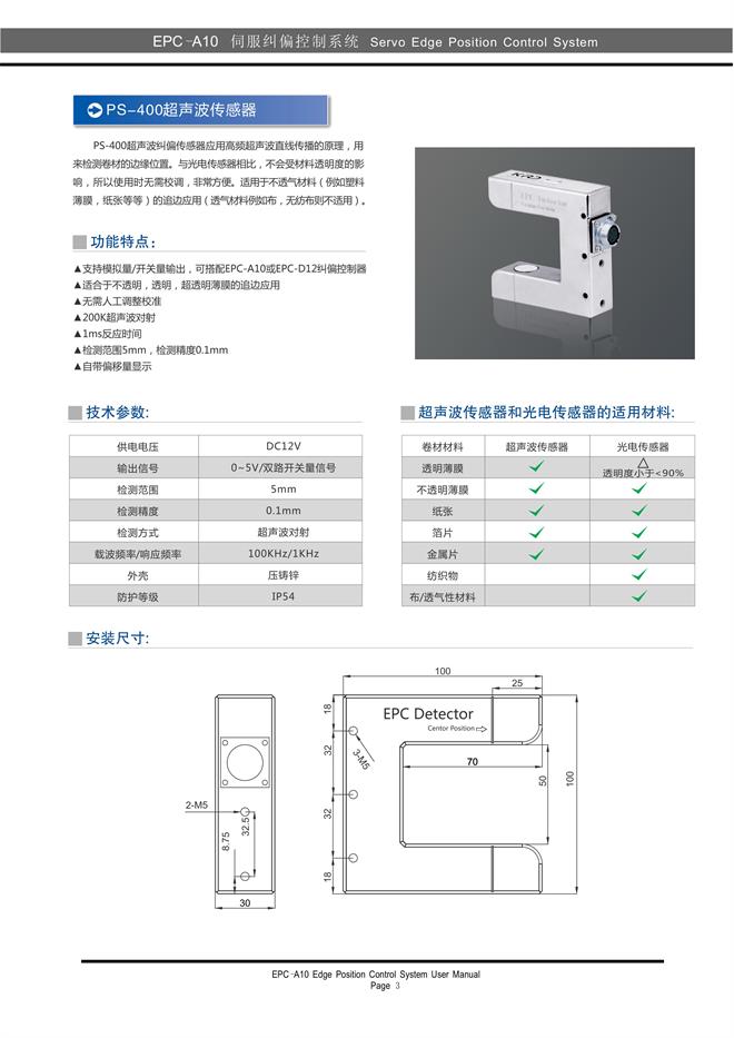 自動糾偏裝置,伺服糾偏控制器說明書